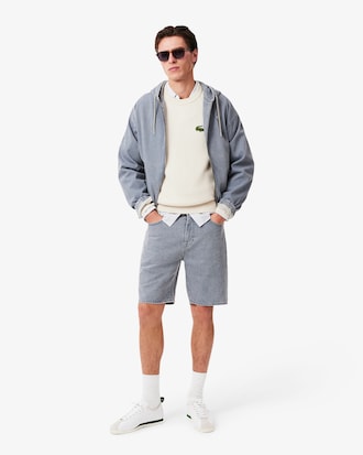 Ribbed Cotton Badge Sweater
