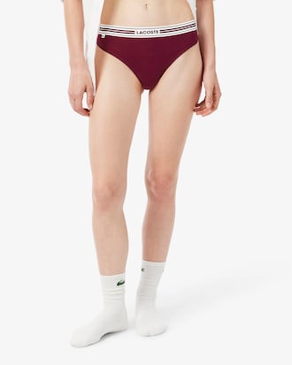 Contrast Waist Stretch Cotton Briefs