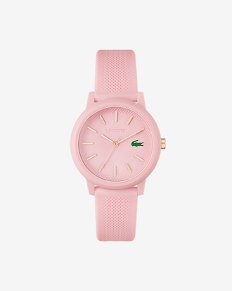 Women's Lacoste.12.12 Pink Silicone Strap Watch