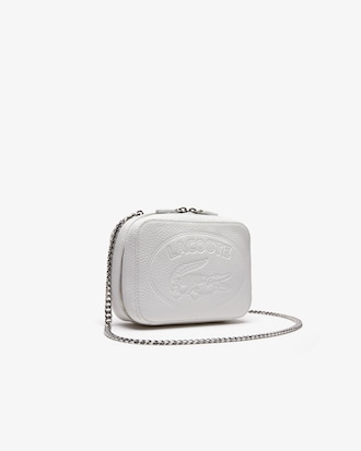 Women's Croco Crew Grained Leather Zip Shoulder Bag