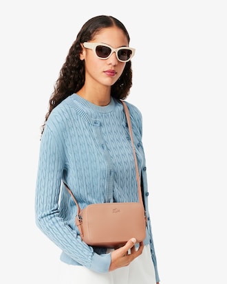 Chantaco Piqu&eacute; Leather Shoulder Bag