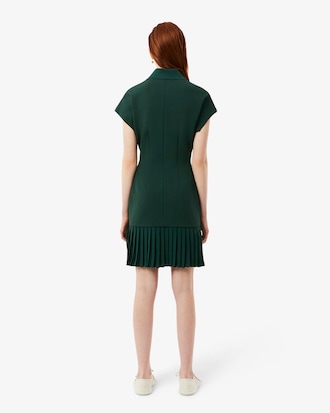 Runway Pleated Polo Dress