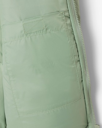 Short Water-Repellent Hooded Puffed Jacket