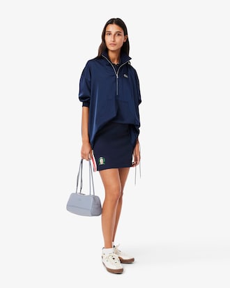 French Made Textured Piqué Skirt