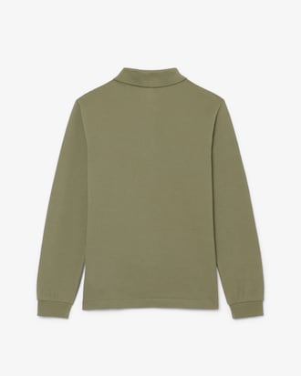 Long Sleeved Petit Piqu&eacute; Polo Shirt