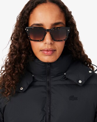 Water-Repellent Hooded Down Jacket