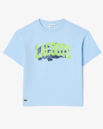 Crocodile Print Cotton T-shirt