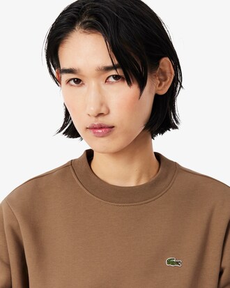 Relaxed Fit Fleece Crew Neck Sweatshirt