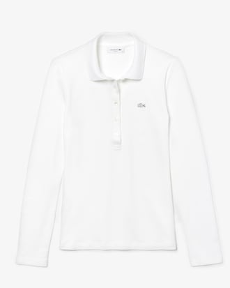 Women's Lacoste Slim Fit Stretch Mini Piqué Polo Shirt