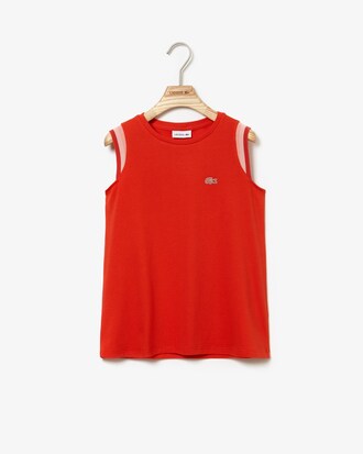 Girls' Colourblock Cotton Piqué Top