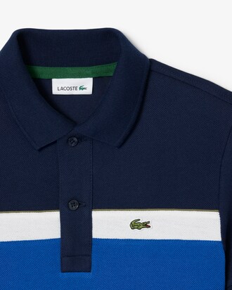 Colour-Block Piqué Polo Shirt