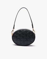 Maheki Oval Embossed Leather Purse