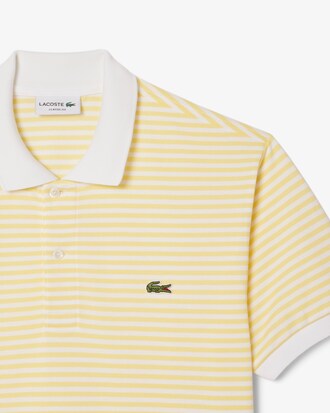 Classic Fit L.12.12 Striped Petit Piqué Polo Shirt