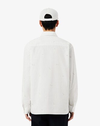 Relaxed Fit Embroidered Cotton Shirt
