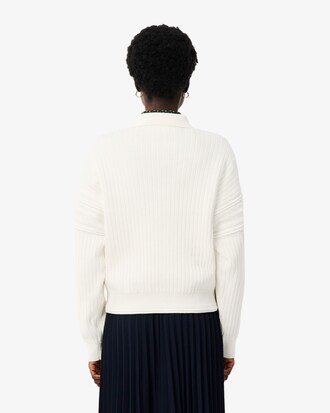 French Made Polo Collar Sweater