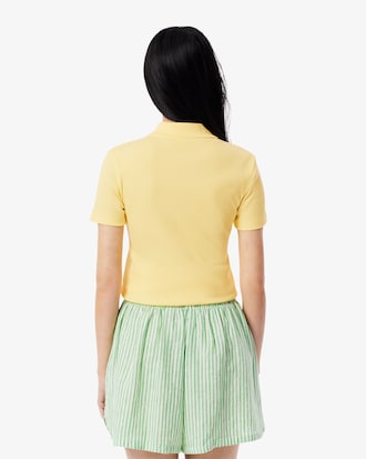 Slim Fit L.12.D Ribbed Cotton Polo Shirt