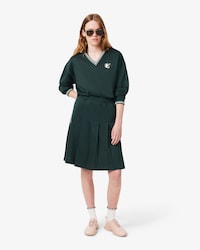 Pleated Interlock Piqu&eacute; Skirt