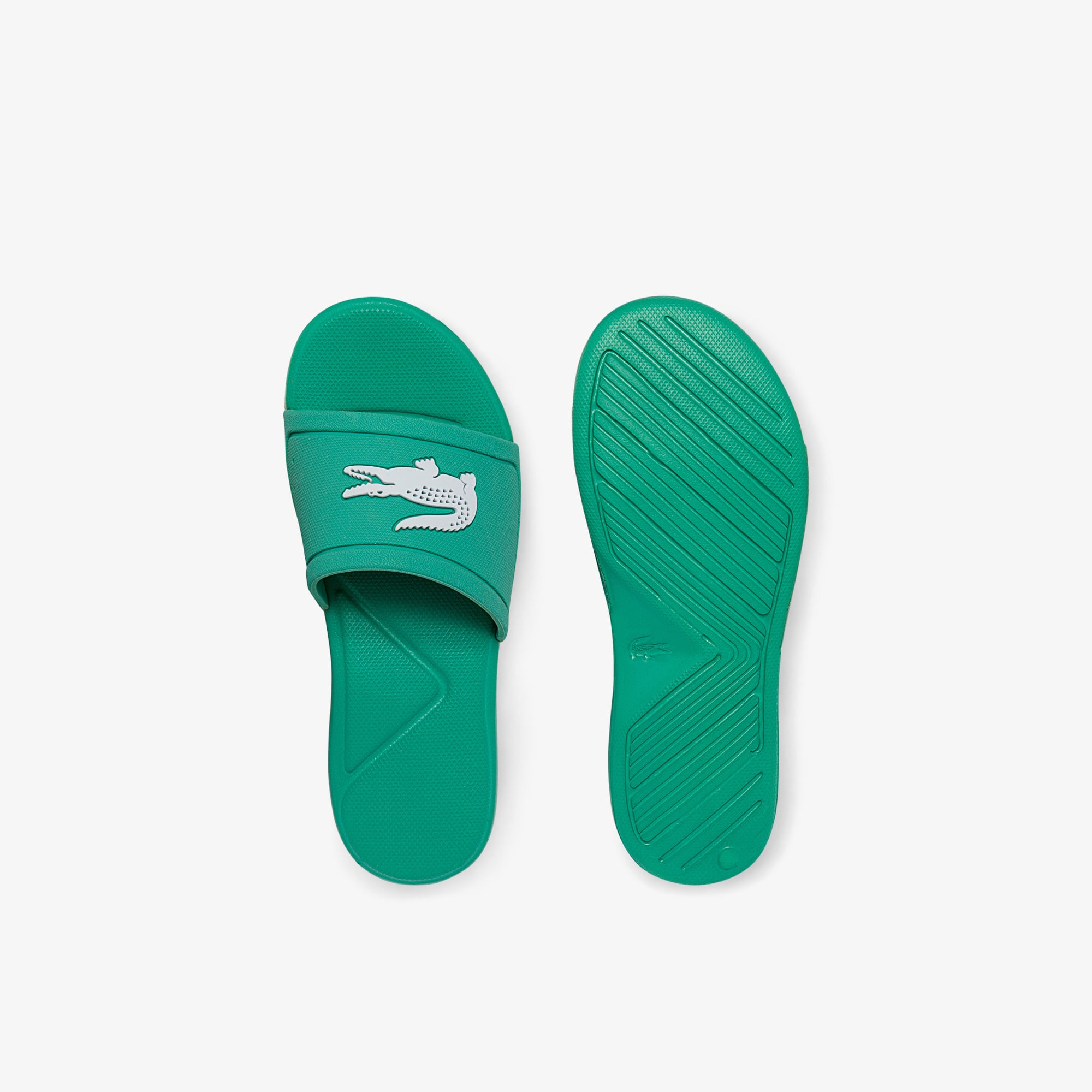 lacoste green slides