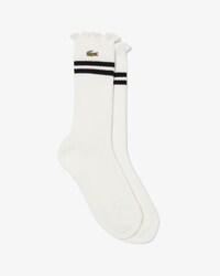 Lace Edge Ribbed Socks