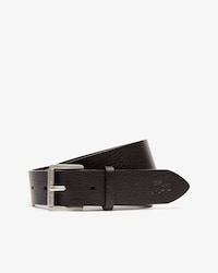 Men's Lacoste Engraved Rolling Buckle Grained Leather Belt