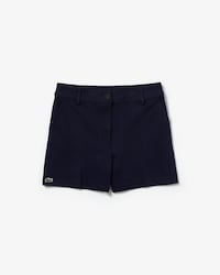 Women's Pleated Technical Knit Bermuda Shorts
