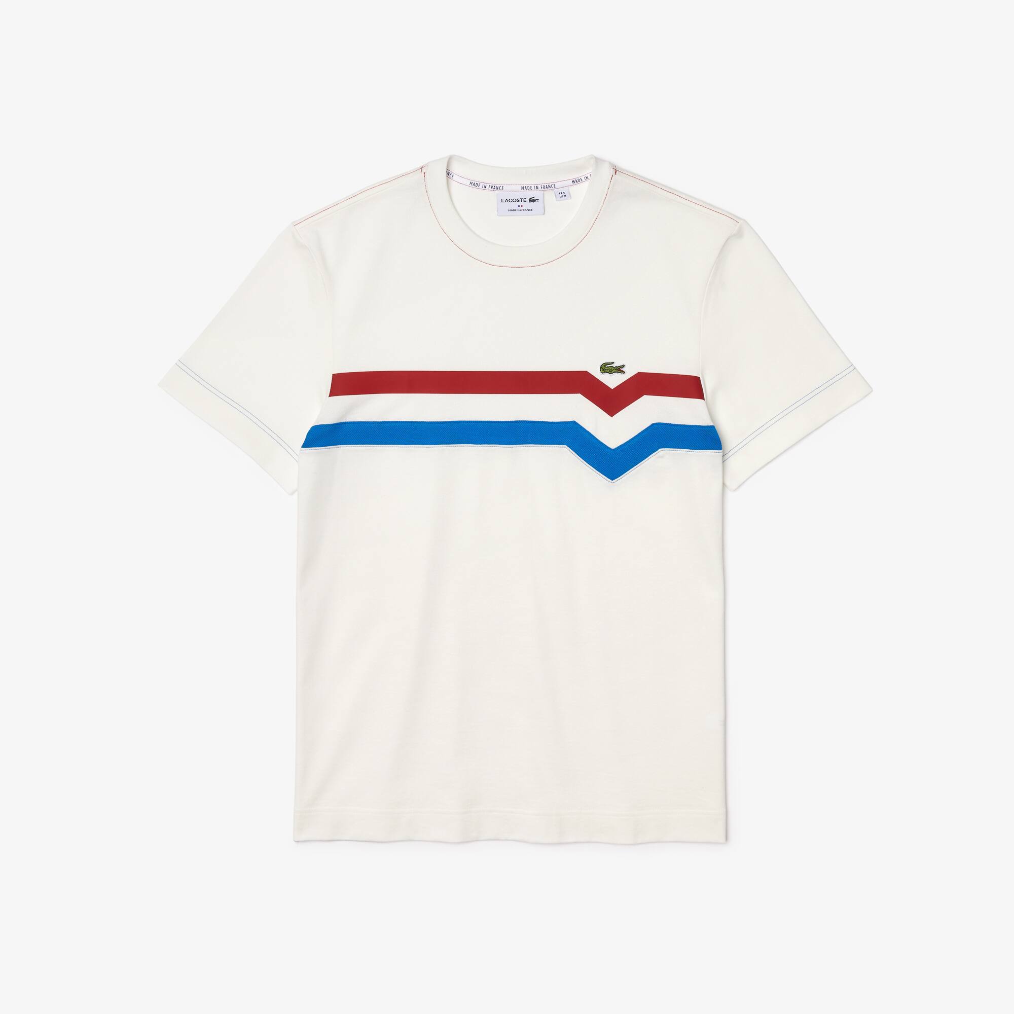 Men's Made In France Striped Organic Cotton T-Shirt | LACOSTE