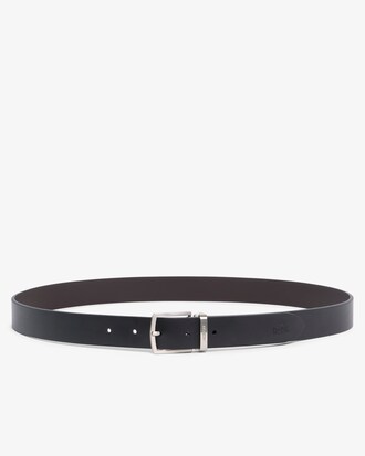 Smooth Leather Belt and 2 Buckle Gift Set