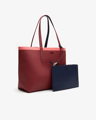 Women's Anna Reversible Contrast Band Coated Canvas Tote Bag