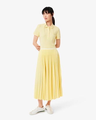 Long Pleated Elasticated Waist Skirt