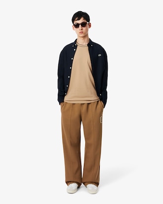 Stretch Piqu&eacute; Stripe Collar T-shirt
