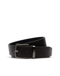 Men's Reversible Leather Belt And 2 Buckles Gift Set