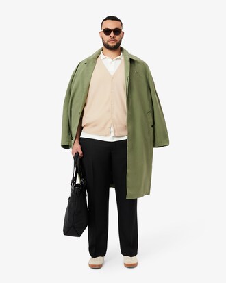 Relaxed Fit Carded Wool Cardigan