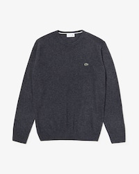 Men's Crew Neck Wool Jersey Sweater