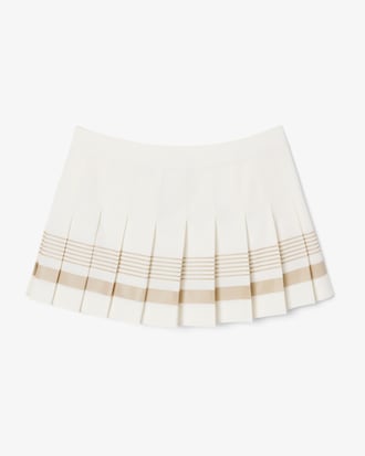 Runway Pure Wool Blend Pleated Mini Skirt