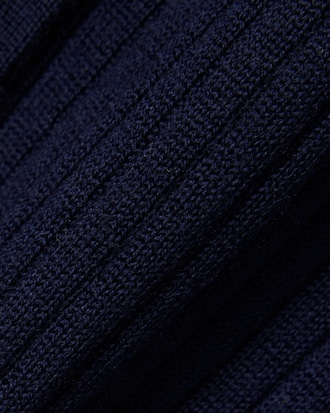 Rib Knit Merino Wool Cardigan