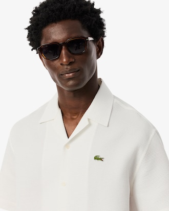Relaxed Fit Waffle Texture Shirt
