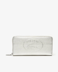 Women's Croco Crew Grained Leather Zip Wallet