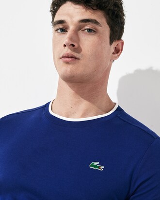 Men's Lacoste SPORT Signature Bands Breathable T-shirt
