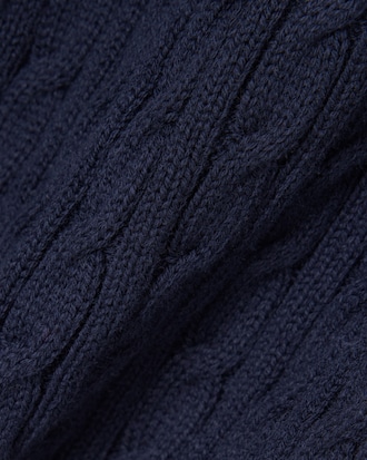 Striped Cable Knit Cardigan