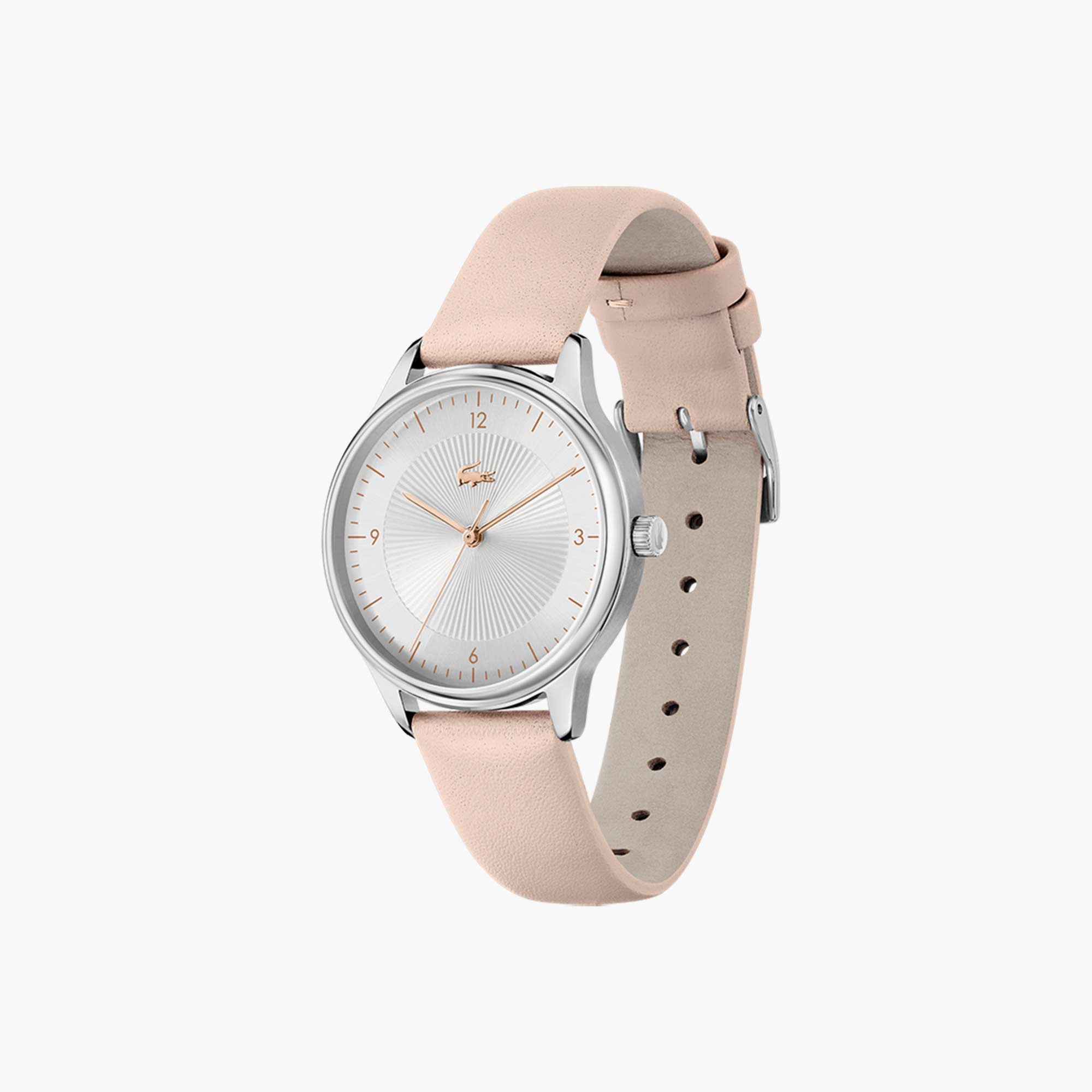 lacoste leather strap watch