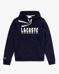 Men's Lettering Cotton Blend Fleece Hoodie