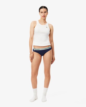 Contrast Waist Stretch Cotton Briefs