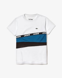 Boys' Lacoste SPORT Signature Band Colourblock Piqué T-shirt