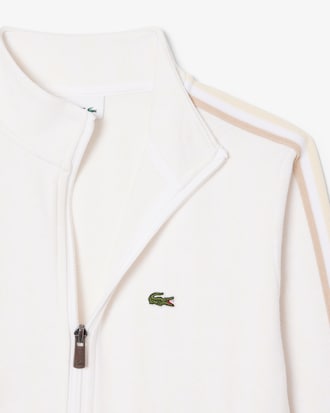 Unisex High Neck Zipped Monogram Sweatshirt