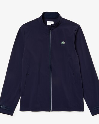 Men's Lacoste SPORT Water-Resistant Printed Zip Golf Jacket