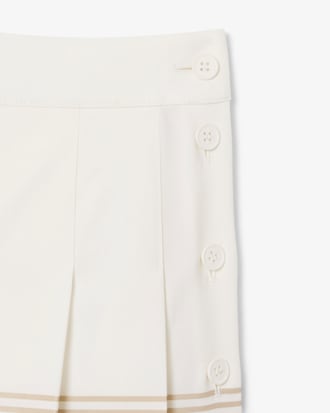 Runway Pure Wool Blend Pleated Mini Skirt