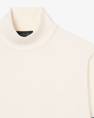 Runway High Neck Striped Jersey Sweater