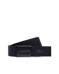 Men's Made in France Edition Engraved Buckle Woven Belt Gift Set