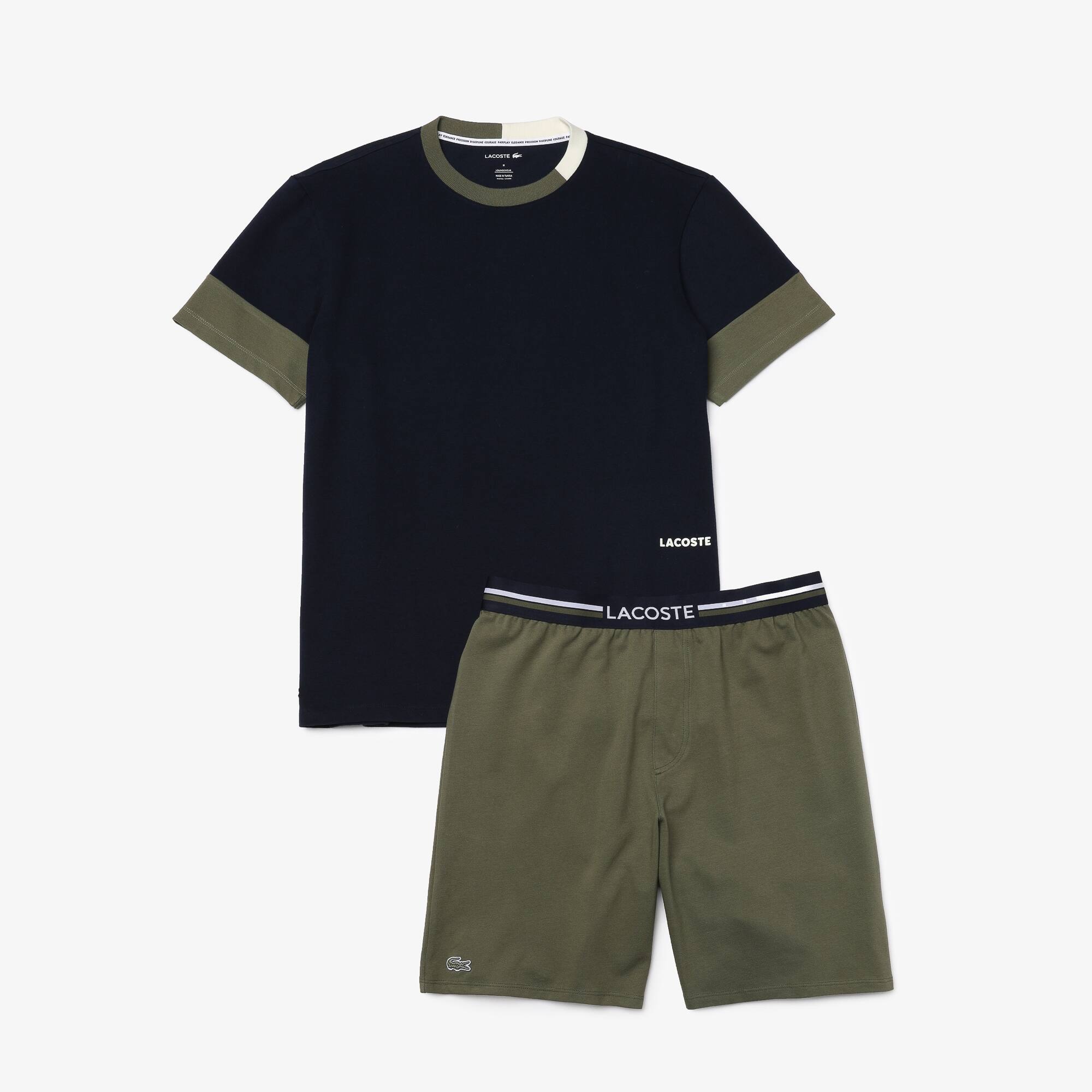 lacoste shorts set