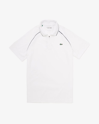 Men's Lacoste SPORT Breathable Zippered Golf Polo Shirt